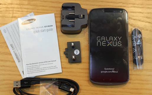 Galaxy Nexus xách tay giá trên 18 triệu đồng